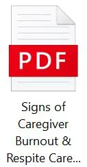 signs of caregiver burnout and respite care checklist thumbnail